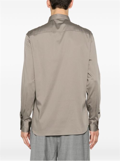 Camicia uomo Emporio Armani grigia in cotone Pima stretch EMPORIO ARMANI | EM005123AF23800U8049